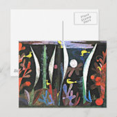 Paul Klee: Landschap met het schilderij van Gele v Briefkaart (Voorkant / Achterkant)