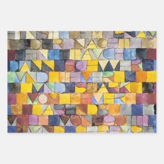Paul Klee Letters Wrapping Paper Sheets (Voorkant 3)