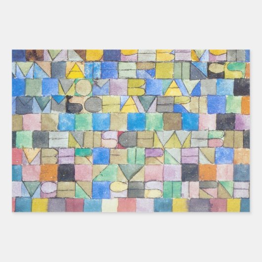 Paul Klee Letters Wrapping Paper Sheets (Voorkant)