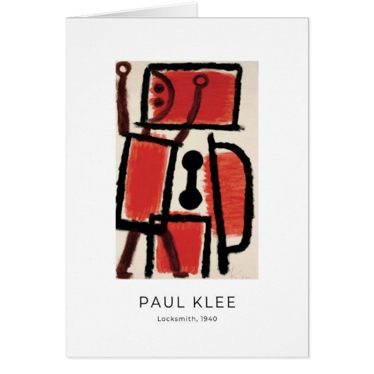 Paul Klee, Locksmith (1940) - Fine Art Kaart (Voorkant)