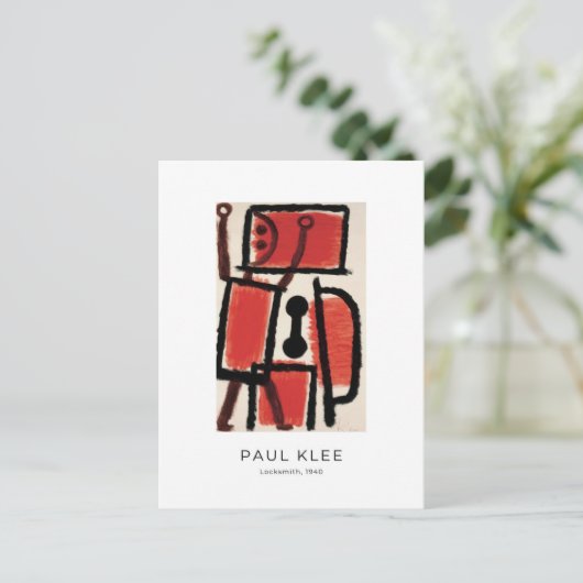 Paul Klee, Locksmith - Colorful Abstract Art Briefkaart (Staand voorkant)