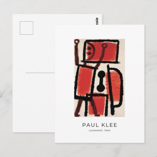 Paul Klee, Locksmith - Colorful Abstract Art Briefkaart (Voorkant / Achterkant)