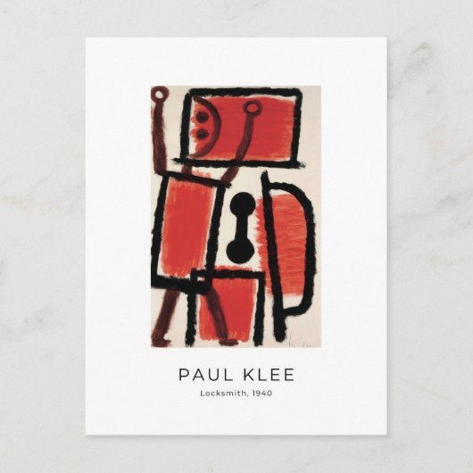 Paul Klee, Locksmith - Colorful Abstract Art Briefkaart (Voorkant)