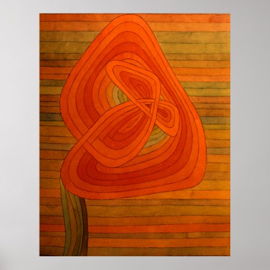 Paul Klee Lonely Flower Poster (Voorkant)