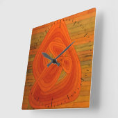 Paul Klee Lonely Flower Timestuk Vierkante Klok (Hoek)