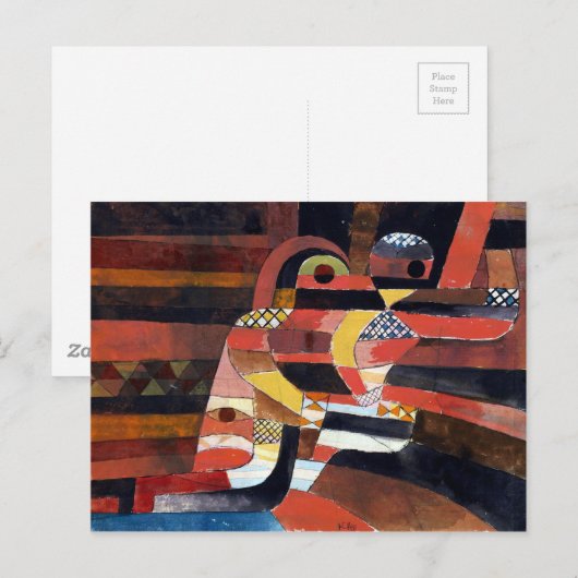 Paul Klee Lovers Briefkaart (Voorkant / Achterkant)