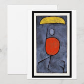 Paul Klee - Met Paraplu Feestdagenkaart (Voorkant / Achterkant)