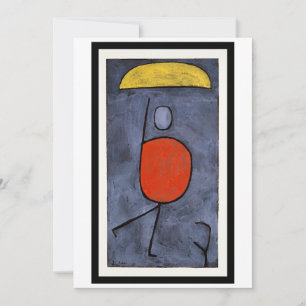 Paul Klee - Met Paraplu Feestdagenkaart