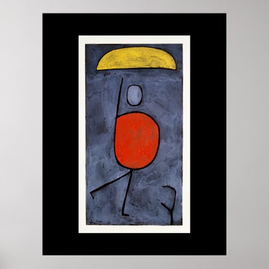 Paul Klee - Met Paraplu Poster (Voorkant)