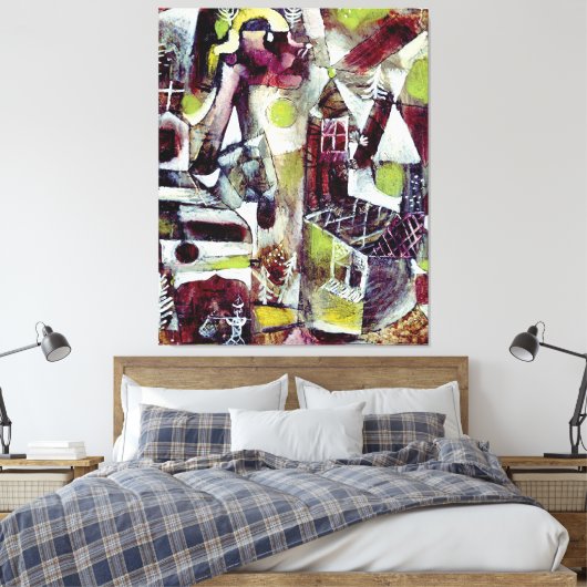 Paul Klee - moeraslegende Canvas Afdruk (Insitu (Slaapkamer))