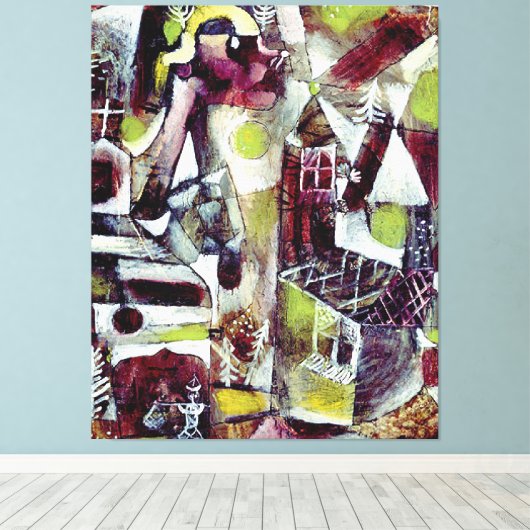 Paul Klee - moeraslegende Canvas Afdruk (Insitu (Houten vloer))