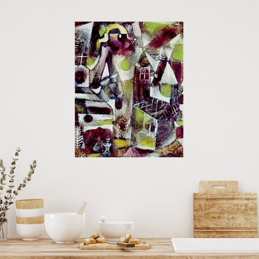 Paul Klee - moeraslegende Poster (Keuken)