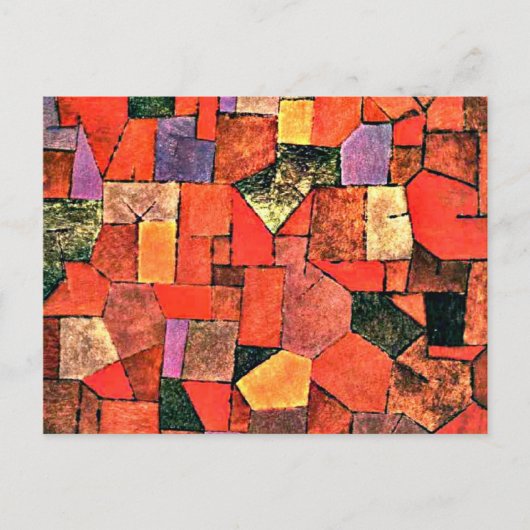 Paul Klee - Mountain Village Briefkaart (Voorkant)