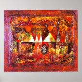 Paul Klee - Nocturnal Festivity, beroemd schilderi Poster (Voorkant)