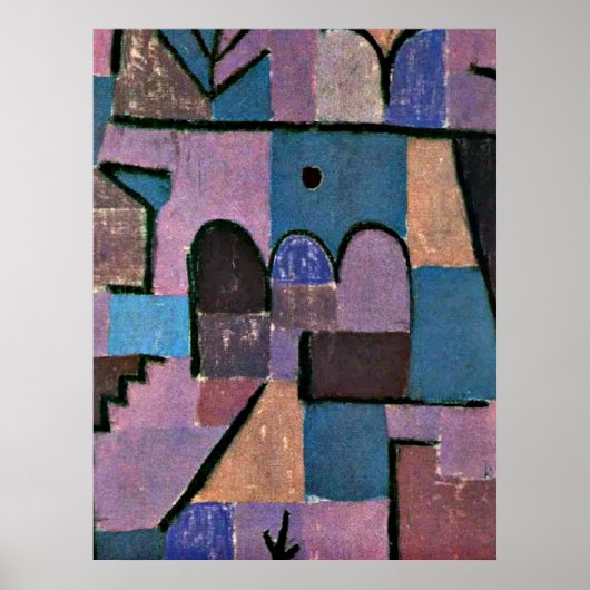 Paul Klee, Oriental Garden Poster (Voorkant)