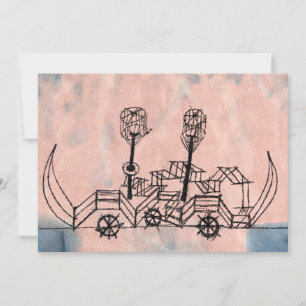 Paul Klee - Oude Stoomboot (Old Steamboat), Notitiekaartje