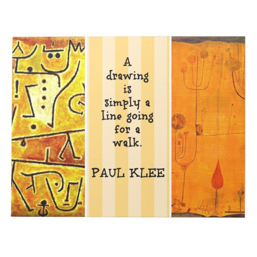 Paul Klee Paintings and Quotation Notitieblok (Voorkant)