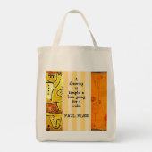Paul Klee Paintings and Quotation Tote Bag (Achterkant)
