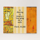Paul Klee Paintings en Paul Klee Quote, Legpuzzel (Horizontaal)