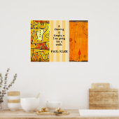 Paul Klee Paintings en Paul Klee Quote Poster (Keuken)