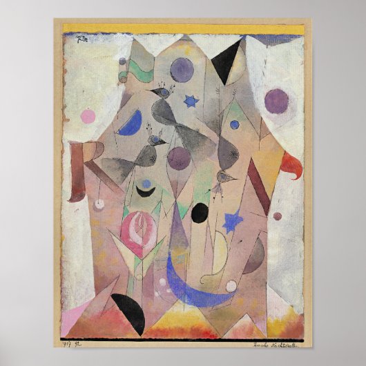 Paul Klee - Persische Nachtigallen Poster (Voorkant)