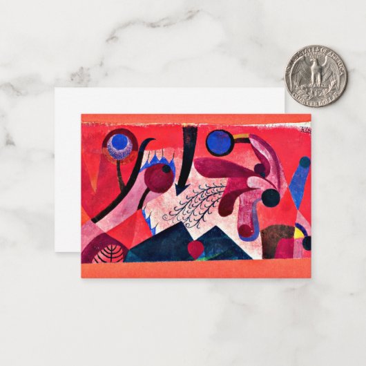 Paul Klee - Poisonous Berries Notitiekaartje (Voorkant / Achterkant in situ)