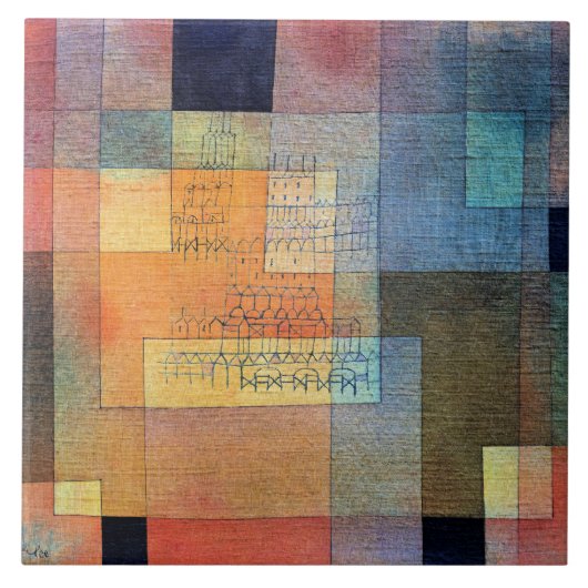 Paul Klee, Polyfone Architectuur, Tegeltje (Voorkant)