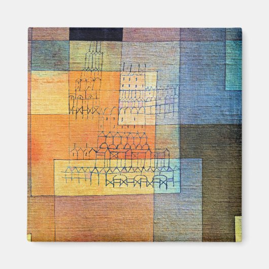 Paul Klee - Polyphonic Architecture Magneet (Voorkant)