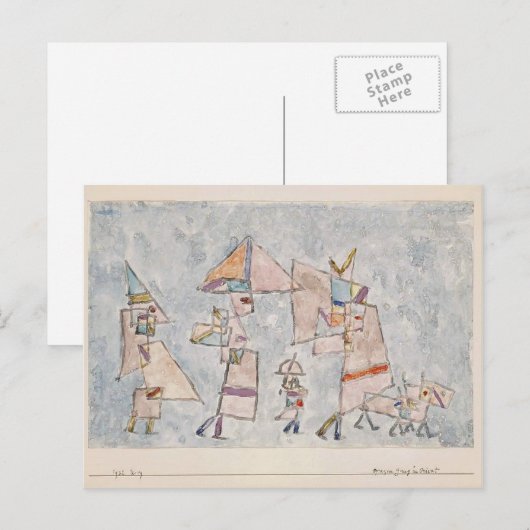 Paul Klee-Promenade in de Orient Briefkaart (Voorkant / Achterkant)