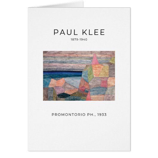Paul Klee, Promontorio Ph. (1933) - Kunstmatige Ka (Voorkant)