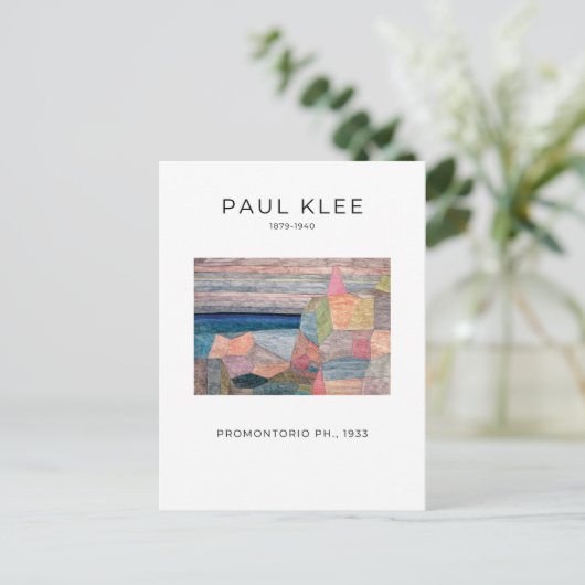Paul Klee, Promontorio Ph. - Moderne Abstracte kun Briefkaart (Staand voorkant)