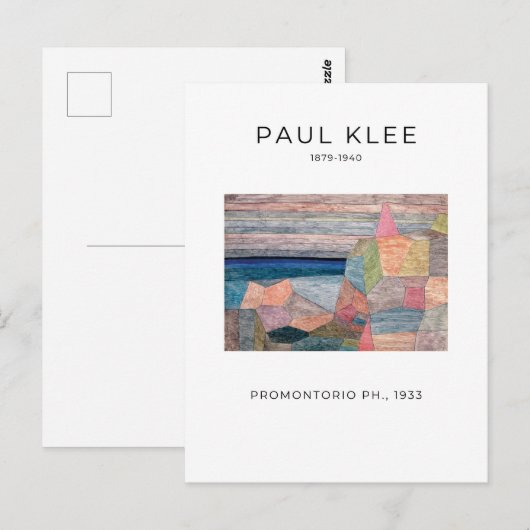 Paul Klee, Promontorio Ph. - Moderne Abstracte kun Briefkaart (Voorkant / Achterkant)