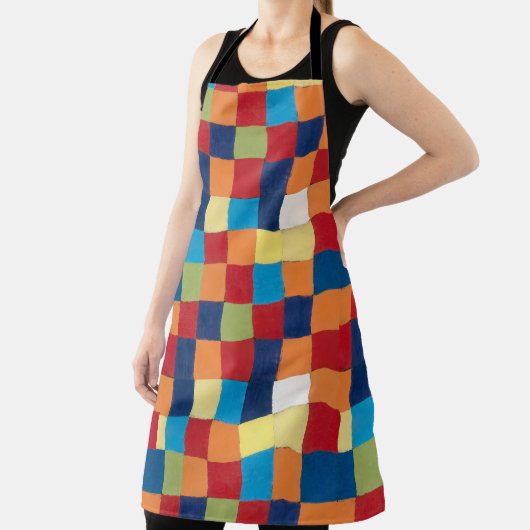  Paul Klee Qu 1 Kleurenkaart Vierkantjes Kunst Schort (Insitu)