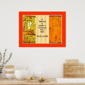 Paul Klee Quotation en Collage Poster (Keuken)