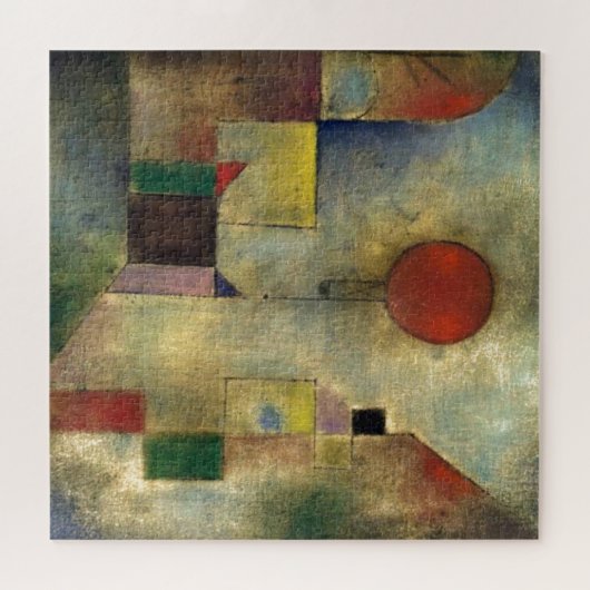 Paul Klee Red Balloon Abstract schilderen Legpuzzel (Horizontaal)