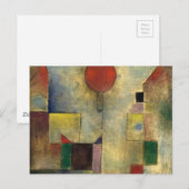 Paul Klee Red Balloon Briefkaart (Voorkant / Achterkant)
