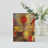 Paul Klee Red Balloon Briefkaart (Staand voorkant)