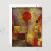 Paul Klee Red Balloon Briefkaart (Voorkant / Achterkant)