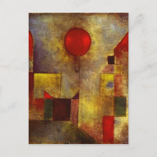 Paul Klee Red Balloon Briefkaart