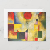 Paul Klee Red Balloon Briefkaart (Voorkant / Achterkant)