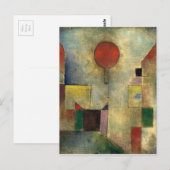 Paul Klee Red Balloon Briefkaart (Voorkant / Achterkant)