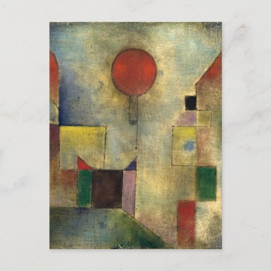 Paul Klee Red Balloon Briefkaart (Voorkant)