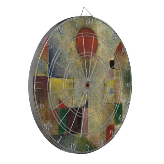 Paul Klee Red Balloon Dartbord (Voorkant Links)
