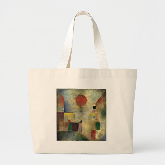 Paul Klee Red Balloon Grote Tote Bag (Voorkant)