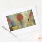 Paul Klee Red Balloon Rechthoekige Sticker (Envelop)