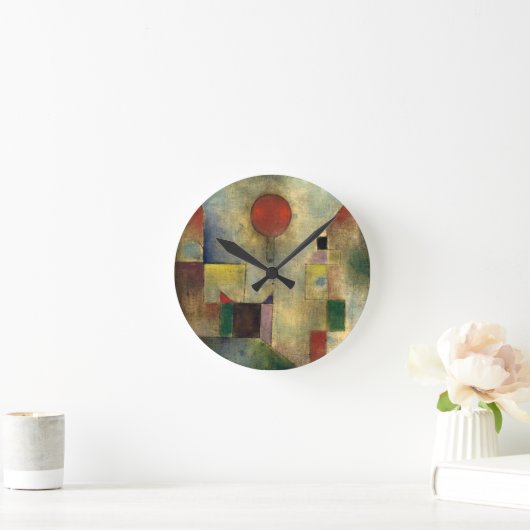 Paul Klee Red Balloon Ronde Klok (Huis)
