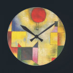 Paul Klee Red Balloon Ronde Klok<br><div class="desc">Paul Klee Red Balloon</div>