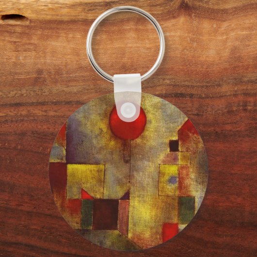 Paul Klee Red Balloon Sleutelhanger (Voorkant)
