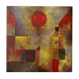 Paul Klee Red Balloon Tegeltje