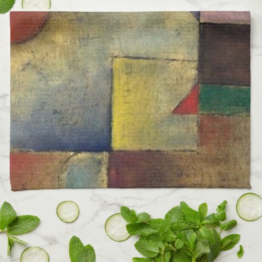 Paul Klee Red Balloon Theedoek (Gevouwen)